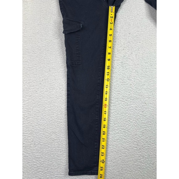 Levis 721 High Rise Skinny Ankle Jeans Womens 27 Black Cargo Stretch Denim Pants - Picture 14 of 16